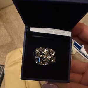 Swarovski Silver and Gold Crystal Ring